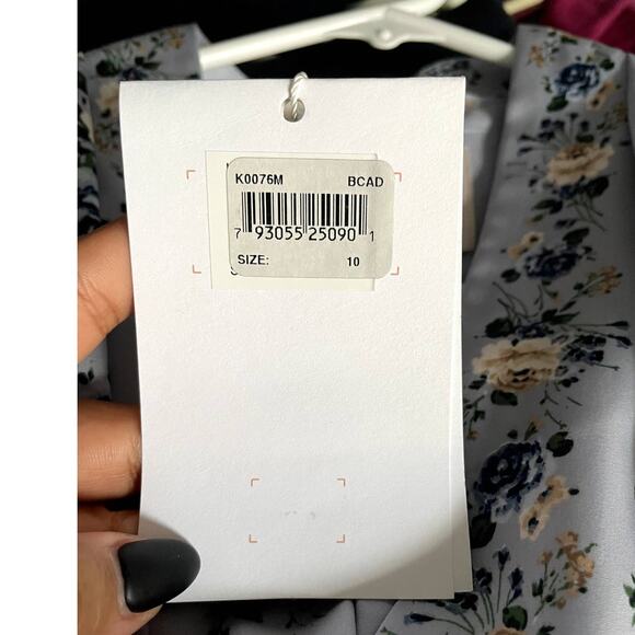 NWT Girl Meets Glam Gemma Blue Rose Dress - Picture 8 of 9